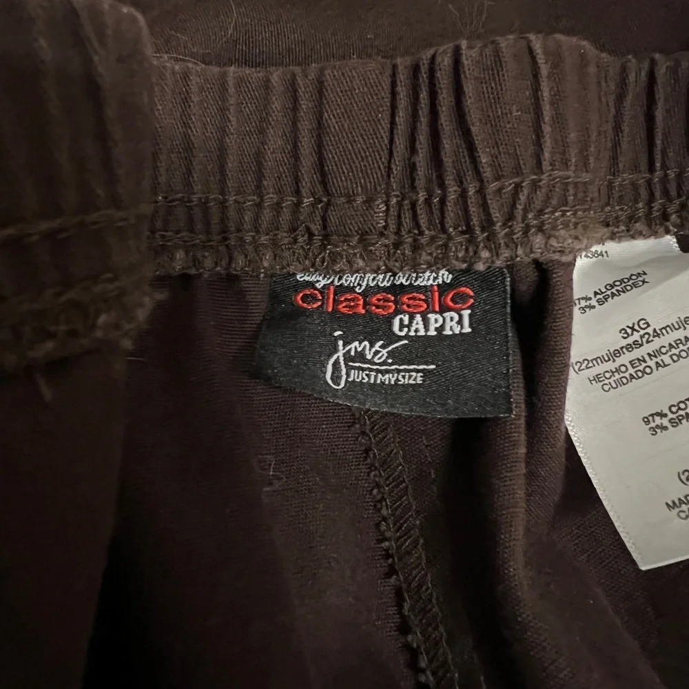 Just My Size Brown Capris - Picture 5 of 5